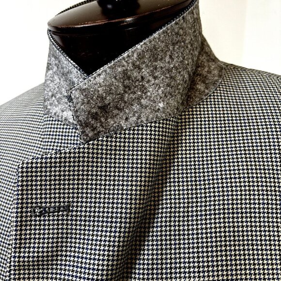 Jack Victor Men's Sport Coat Blazer‎ 46L Multicolor Houndstooth Wool Suit Jacket - Picture 1 of 12